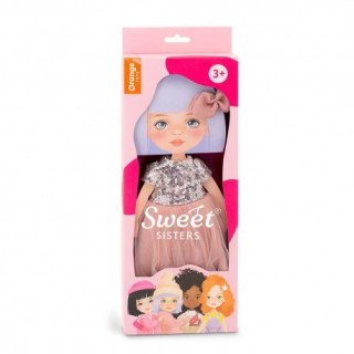 Zestaw ubranek sweet sisters: różowa sukienka z ce ORANGE TOYS