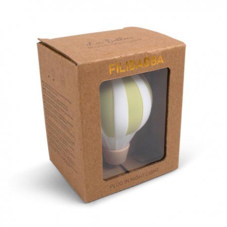 Filibabba lampka nocna plug in balon green FILIBABBA