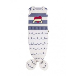 Baby bites śpioszki baby gown sailor (0-3 BABY BITES