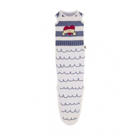 Baby bites śpioszki baby gown sailor (0-3 BABY BITES