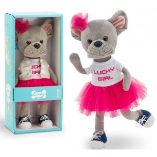 Przytulanka piesek lucky betsy w sukience lucky girl - 38cm ORANGE TOYS