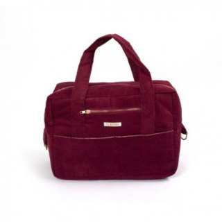 Filibabba torba nursing bag sztruks deeply red FILIBABBA